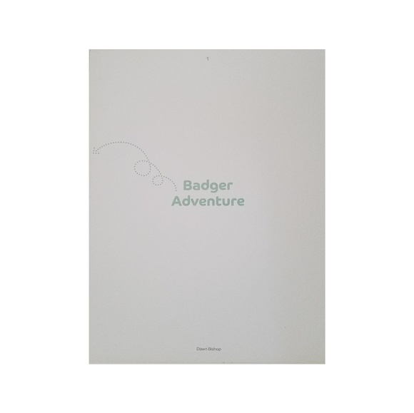 Children's Wall Print Badger Adventure 11X14 inch - Picture 2 of 3